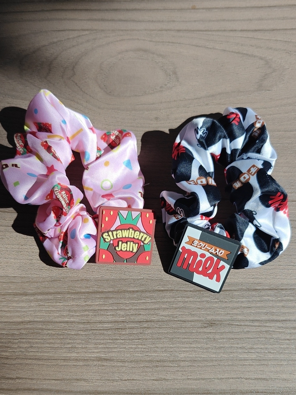 Tirol Chocolate Pink Strawberry and Cow white and black Hair Accessory